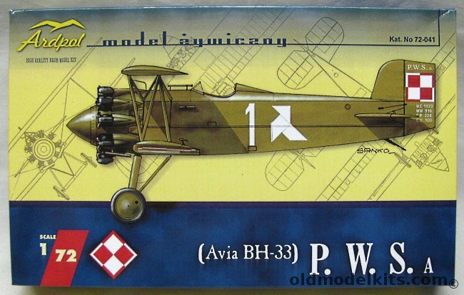 Ardpol 1/72 PWS A (Avia BH-33), 72-041 plastic model kit